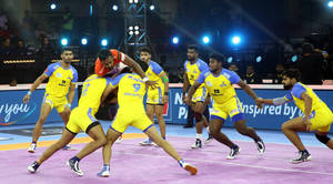 Kabaddi Highlights Thalaivas Giants Wallpaper