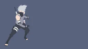 Kakashi 4k Minimalist Vector Art Wallpaper