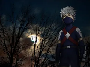 Kakashi Hatake Kid Dark Sky Wallpaper