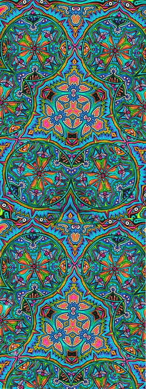 Kaleidoscope Boho Pattern Wallpaper