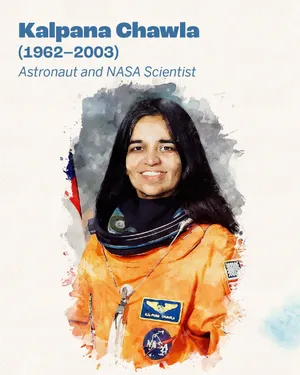 Kalpana Chawla Astronaut N A S A Scientist Watercolor Portrait Wallpaper