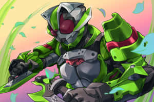 Kamen_ Rider_ Green_ Hero_ Artwork Wallpaper