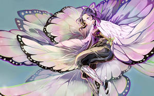 Kanae Kocho Butterfly Wing Outfit Wallpaper
