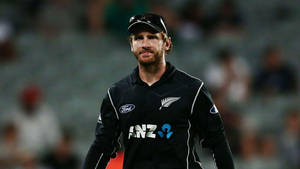 Kane Williamson Black Cricket Jersey Wallpaper