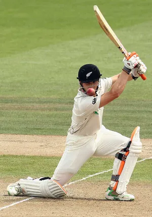 Kane Williamson Striking Cricket Stance Wallpaper