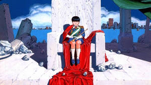 Kaneda On His Throne In Akira Volume 4 Wallpaper