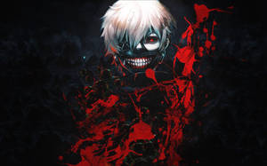 Kaneki Ken Engulfed In Flames Of Rage Wallpaper