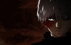 Kaneki Sad Anime Wounded Face Wallpaper