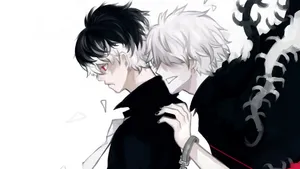 Kaneki Sad Ghould And Human Forms Wallpaper