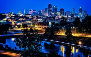 Kansas City Blue River Wallpaper