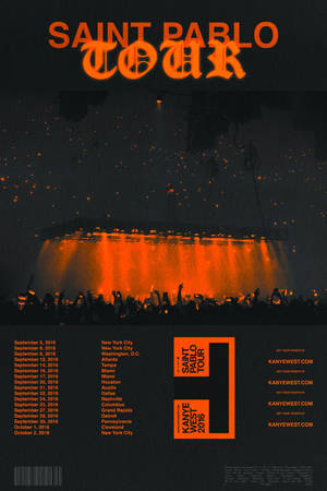Kanye West Saint Pablo Poster Wallpaper