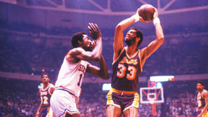 Kareem Abdul-jabbar Purple Art Wallpaper