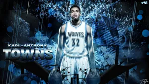 Karl-anthony Towns Silver Name Wallpaper