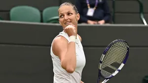 Karolina Pliskova Fist Pump Wallpaper