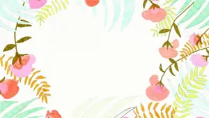 Kate Spade Desktop Flower Frame Wallpaper