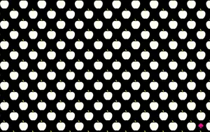 Kate Spade Desktop White Apple Pattern Wallpaper