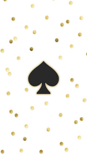 Kate Spade Logo With Gold Dots Wallpaper