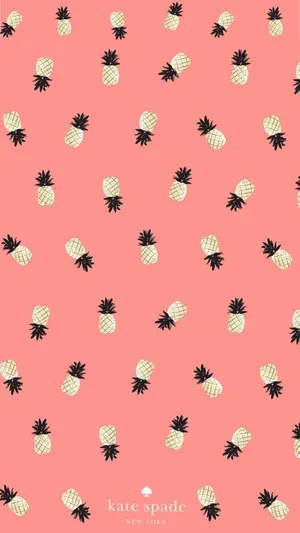 Kate Spade Pineapple Poster Wallpaper