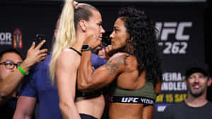 Katlyn Chookagian And Viviane Araujo Face-off Wallpaper