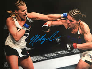 Katlyn Chookagian Blue Signature Wallpaper