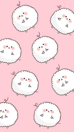 Kawaii Cute Girly Sheep Wallpaper