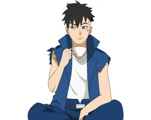 Kawaki Having Tea Wallpaper