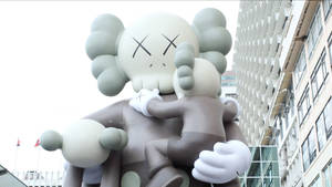 Kaws Clean Slate Sculpture Wallpaper