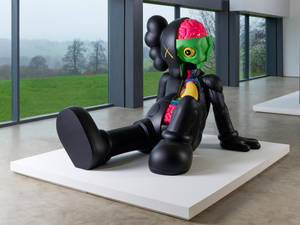 Kaws Dissected Sculpture Installation Wallpaper