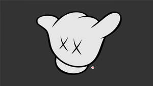 Kaws Hand Sign Hang Loose Wallpaper