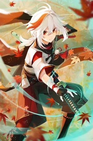 Kazuha Unsheathed Sword Wallpaper