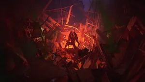 Kazuya Mishima In Ruined Building Wallpaper