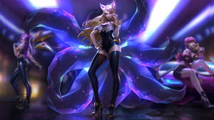 Kda Popstar Leader Ahri Wallpaper