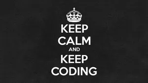 Keep Calm And Keep Coding Wallpaper