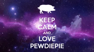 Keep Calm And Support Pewdiepie Wallpaper