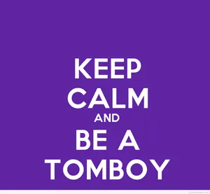 Keep Calm Tomboy Aesthetic Quote Wallpaper