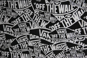 Keep It Classic With Iconic Vans “off The Wall” Stickers Wallpaper