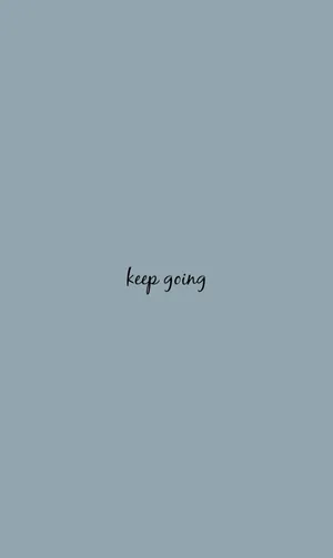 Keep Spring - A Blue Background With The Words Keep Spring Wallpaper