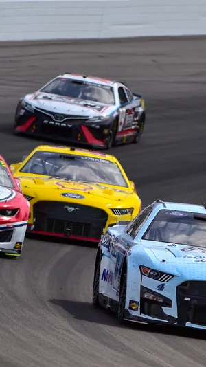 Keep Up With The Action With Nascar Iphone Wallpaper