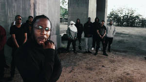 Kendrick Lamar With His Group Photoshoot Wallpaper