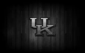 Kentucky Wildcats Logo On A Black Background Wallpaper