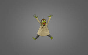 Kermit The Frog In Trench Coat Wallpaper