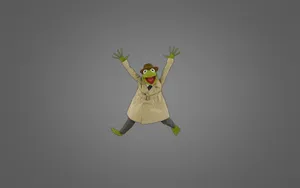 Kermit The Frog In Trench Coat Wallpaper