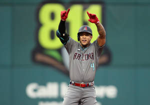 Ketel Marte Number One Sign Wallpaper