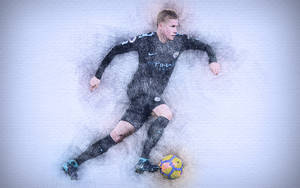 Kevin De Bruyne Sketch Drawing Wallpaper