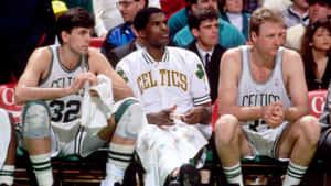 Kevin Mchale Larry Bird And Red Auerbach Wallpaper