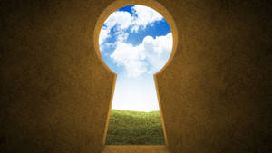 Key Opening Beautiful Landscape Wallpaper