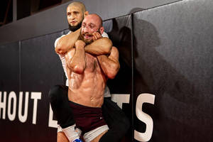 Khamzat Chimaev Head Lock Wallpaper