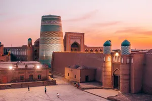 Khiva Beautiful Sunset Wallpaper