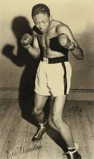 Kid Gavilan Black Signature Wallpaper