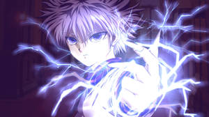 Killua Zoldyck Unleashes His Godspeed Against Opponents! Wallpaper